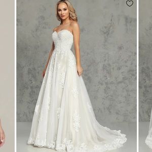 Austin Avery Addison Wedding Dress Strapless Sweetheart A-Line